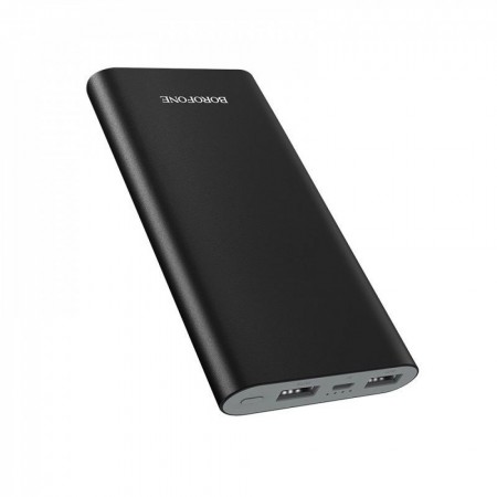 Power Bank 15000 mAh Borofone BT19A — Повербанк з високою ємністю, 2A вихід, індикатор заряду, літій-полімерний акумулятор A+, ABS та алюмінієвий корпус.