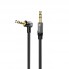 Аудио кабель Veron AUX35, 1 м, металл + плетеный нейлон, мужской 3.5 мм - мужской 3.5 мм