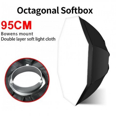 Софтбокс 95 см Veron - ідеальний світловий аксесуар для студійної фотографії, легкий і зручний у використанні