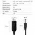 Мережевий кабель USB to DC 5.8mm для роутера, 5V to 12V
