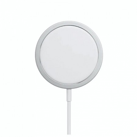 Бездротовий зарядний пристрій WiWU Wi-W009 для смартфонів, 15 Вт, USB-C, швидка зарядка, 1.0 м, білий