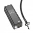 Насос для автомобіля Hoco ZP7 Maddy 5000mAh 10.3bar — чорний, компактний, з батареєю для шин авто, мотоциклів та велосипедів