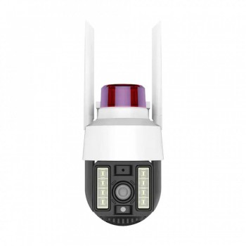 IP WiFi камера 3MP V380-Q15 - бездротова система з нічним баченням, роздільна здатність 1920x1080, поворотна, з 2-стороннім звуком та підтримкою ONVIF, комплект з зарядним пристроєм