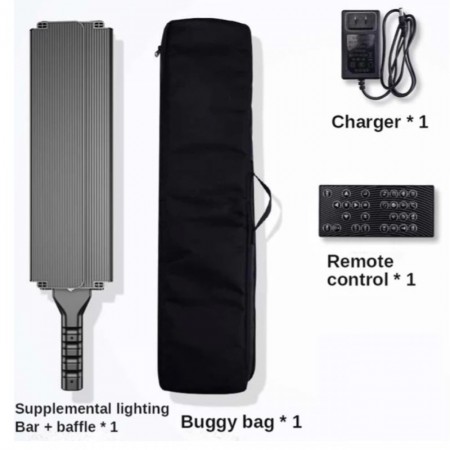 Лампа видеосвіт LED RGB Veron R1000 ручний 40x6.5 cm 204 Lights потужність 18W, температура 3000K-6000K, кут 360°, CRI 95