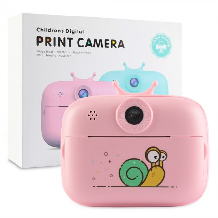 Детский фотоаппарат Print Camera D11, розовый