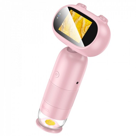Дитячий мікроскоп HOCO DV206, 1080P, 800mAh, 32GB, рожевий