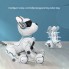Интерактивная игрушка робот-собака JIAYI A001, голосовое управление, программируемые трюки, белая