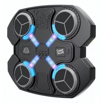 Боксерський тренажер на стіну HLD 8818-1 мішень для боксу, з підсвіткою, Bluetooth та USB-живленням