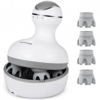 Массажер для головы Head Spa ST-702, водонепроницаемый, беспроводной