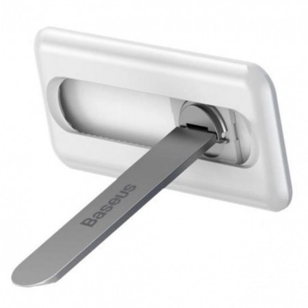 Підставка для телефону Baseus LUXZ0000 Складаний Обертовий Кріплення, біла, складна, регульована