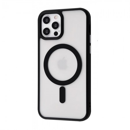 Захисний чохол для iPhone 14 Pro Max Colorful Matte Case з MagSafe, чорний