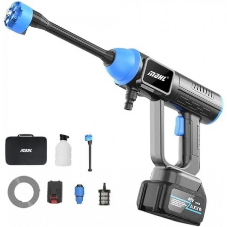 Портативна автомийка MDHL 8109, потужність 200 Вт, 1 акумулятор 48 В 6000 мАг