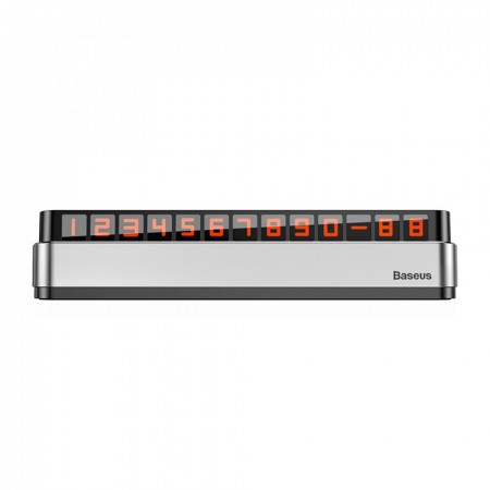 Паркувальний номер Baseus Moonlight Box Series, сріблястий