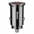 Автозарядка 30W QC3.0 Dual USB Baseus Circular Plastic A+A черная