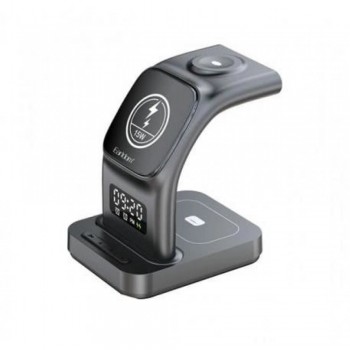 Бездротова зарядка 3 в 1 Earldom ET-WC37 з підтримкою швидкої зарядки та компактним дизайном