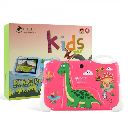 Дитячий планшет CCIT KT600 PRO 128 Gb з динозавром для дітей рожевий - Pink