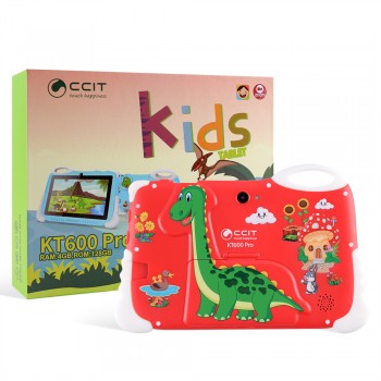 Дитячий планшет CCIT KT600 PRO 128 Gb з динозавром для дітей червоний - Red