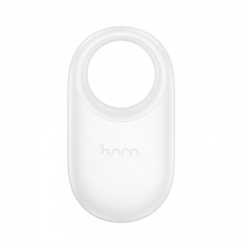 Брелок-антипотеря пошуковий GPS трекер  Hoco airtag E94, підтримка Apple Find My, Pearl White