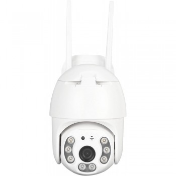 Улична IP WiFi камера 3MP HD IPC-V380-Q8-1 з двосторонньою підтримкою голосової зв'язку, ІП66, відеоспостереження з віддаленим доступом та нічним режимом, управління поворотом і збільшенням, підтримка TF до 128 ГБ, роздільна здатність 1920x1080, кодек H.2