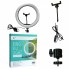 Кольцевая LED лампа 20 см QX-200 | 72 Lights | USB 5V | Цветовая температура 3200-5600 К, пульт управления, держатель для смартфона