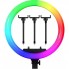 Кольцевая лампа LED RL-21 RGB, 54 см, 65 Вт