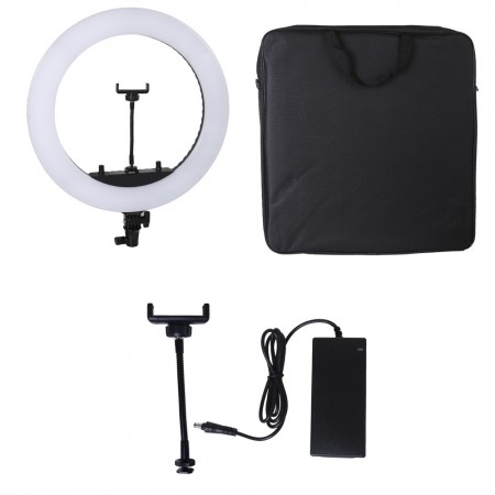 Лампа кольцевая LED IOX 46 см 18" 55W HQ-18N