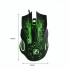 Провідна ігрова миша X9, ABS, 800/1200/1600/2400 DPI, 6 клавіш, автоматична дихаюча LED-лампа