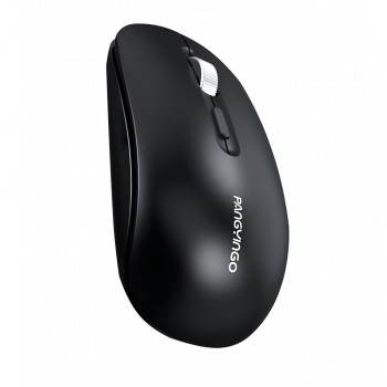 Безпроводна комп'ютерна миша F-107, чорна, з підтримкою Bluetooth та додатковими функціями управління