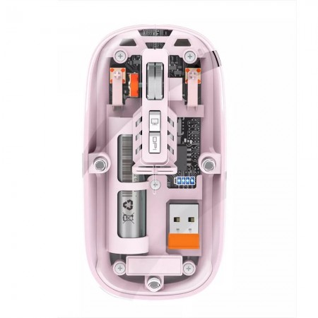 Игровая компьютерная мышь Printme M233, оптическая, амбидекстрическая, розовая