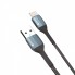 Кабель Lightning Veron NL09 Nylon 2.4A (1м), USB-A to Lightning, чорний