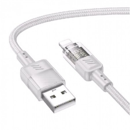 Кабель Lightning Hoco U129, 2.4A, 1.2м, черный