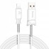 Кабель Lightning Hoco X24 2A, белый, 1m