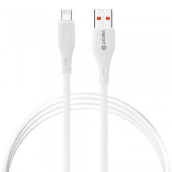 Кабель Lightning Veron SL-X82, силіконовий, 27W, 1м, білий