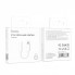 Адаптер перехідник Lightning на 3.5 мм Hoco LS34, білий, довжина 80 мм, підтримка мікрофона