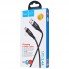 Кабель Hoco U93 Shadow Micro USB, чорний, 2.4A, 1.2 м
