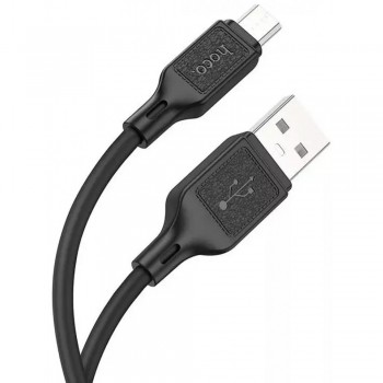 Кабель Micro USB Hoco X90 Cool, 2.4A, 1м, чорний