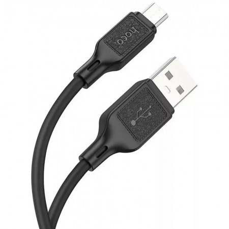 Кабель Micro USB Hoco X90 Cool, 2.4A, 1м, чорний