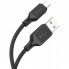 Кабель Micro USB Hoco X90 Cool, 2.4A, 1м, чорний