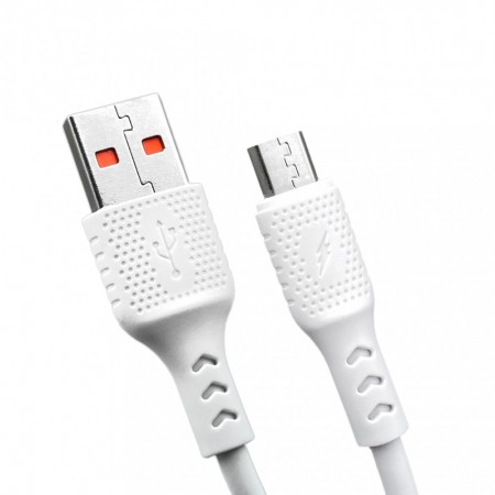 Кабель для зарядки Micro USB Veron TM03, 2.4A, 1м, силіконова оболонка, 480 Мбіт/с