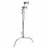 Трипод Стійка Veron T-004 C-Stand з зсувною ніжкою, хромована сталь, висота 86-196 см, навантаження до 10 кг, 2 коліна, 3 секції.
