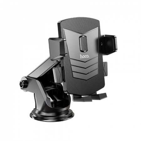 Автомобільне кріплення HOCO CA83 David для телефонів 4.5-6.5 дюймів, чорне, 360° поворот, вакуумна присоска