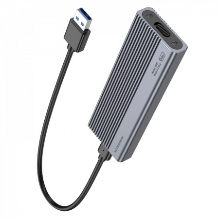 Зовнішній SSD-корпус Hoco HB47 для M2, алюмінієвий, 4 ТБ, швидкість передачі 6 Гбіт/с