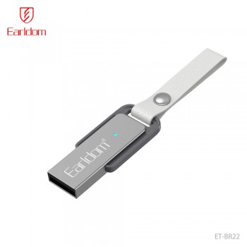 Bluetooth аудіо ресивер Earldom ET-BR22 USB, компактний, з ремінцем
