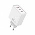 Сетевое зарядное устройство WiWU Wi-G005 65W 2xUSB-C 1xUSB-A GaN