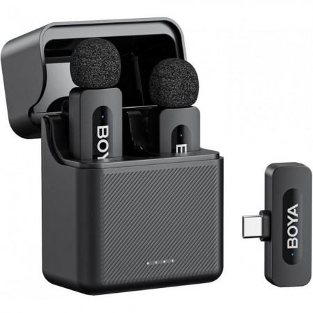 Беспроводной микрофон BOYA BY-V30 Type-C кейс 2 передатчика до 45 часов