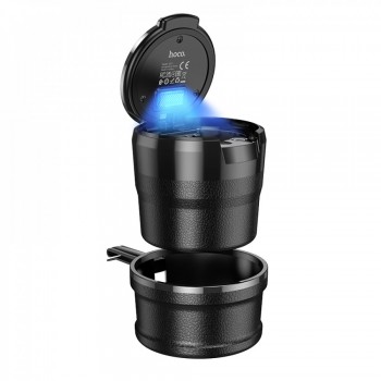 Автомобільна попільниця Hoco ZP11, чорна, ABS+PC, об'єм 150 мл