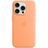 Захисний чохол для iPhone 15 Pro Max Veron Silicone Case з MagSafe, Orange Sorbet