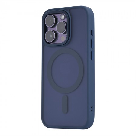 Захисний чохол для iPhone 14/13 OC Matte Case з MagSafe, темно-синій