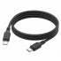 Кабель USB-C to USB-C Hoco X90 Cool Silicone 60W 1м силиконовый черный