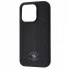 Захисний чохол для iPhone 16 Pro Max Polo Knight Leather Case, чорний, шкіряний, преміум якість